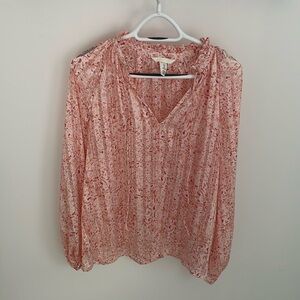 H&M Pink Floral Blouse 🌸
